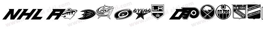 NHL Anaheim Ducks字体转换